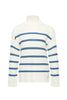blue and white sweater