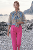 Blusa Acuarela Capri de Gasa Estampada