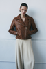 Chaqueta de Piel Biker Soft Structure