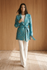 Trench Paisley Turquesa